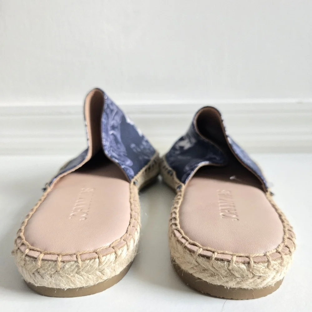 New JOHNNY WAS Olivia Mule Espadrille Flats NWOT Size 8.5